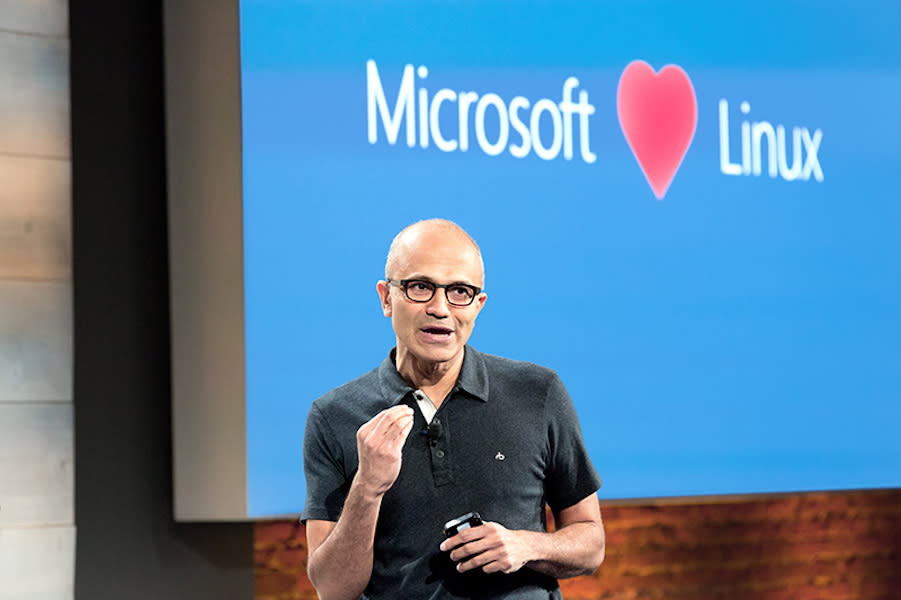 Satya Nadella Linux