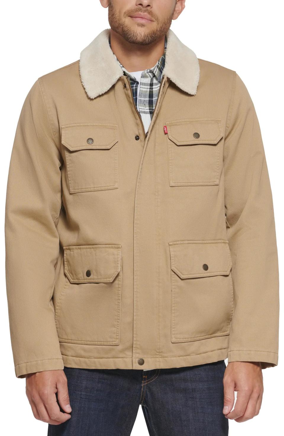 Levi's Corduroy High Pile Fleece Collar Field Coat