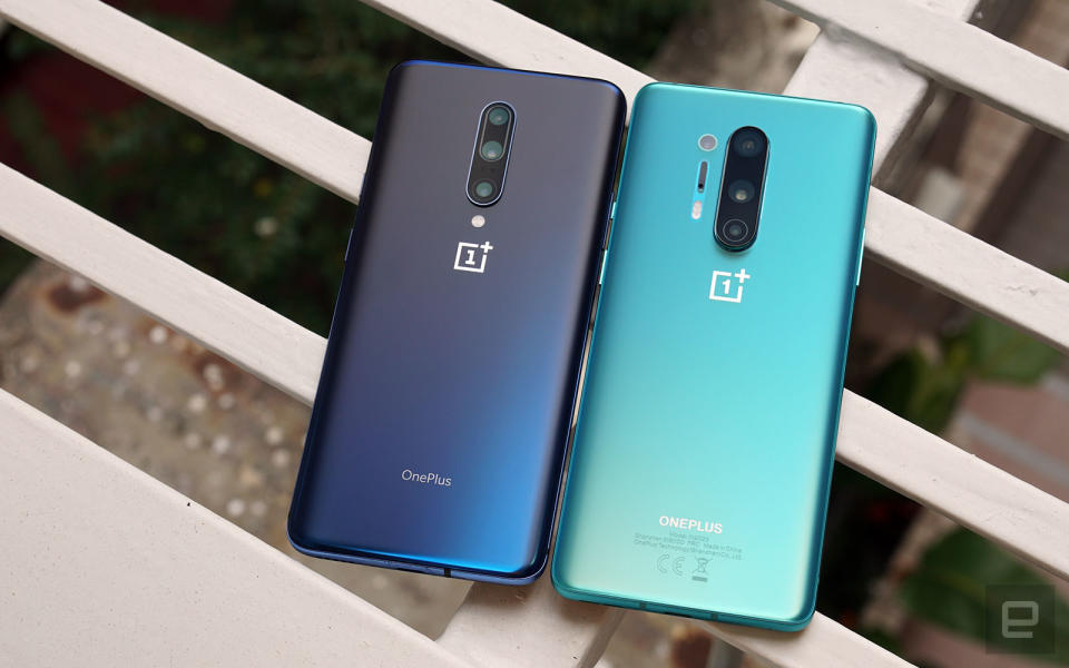 OnePlus 7 Pro and OnePlus 8 Pro