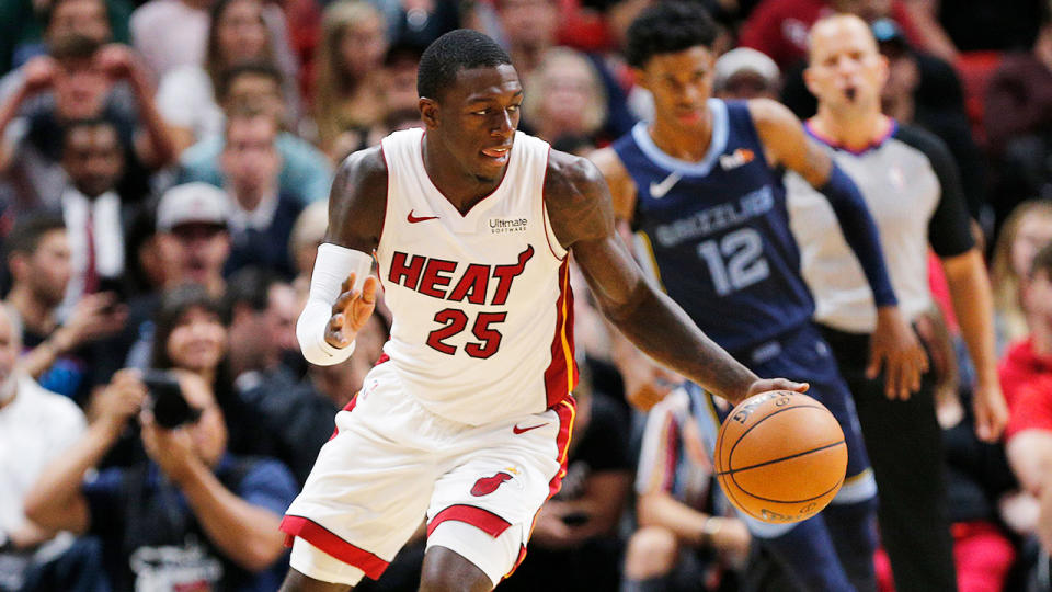 Miami's Kendrick Nunn was a surprise standout in the Heat's season opener.