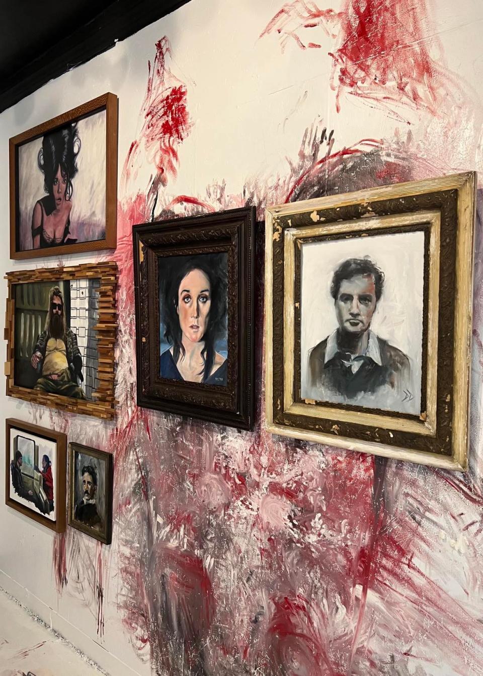 Canton artist Drew Dudek will open an exhibit of his unique style of portraiture in the loft studio space on the second floor of Patina Arts Centre in downtown Canton during September's First Friday event.