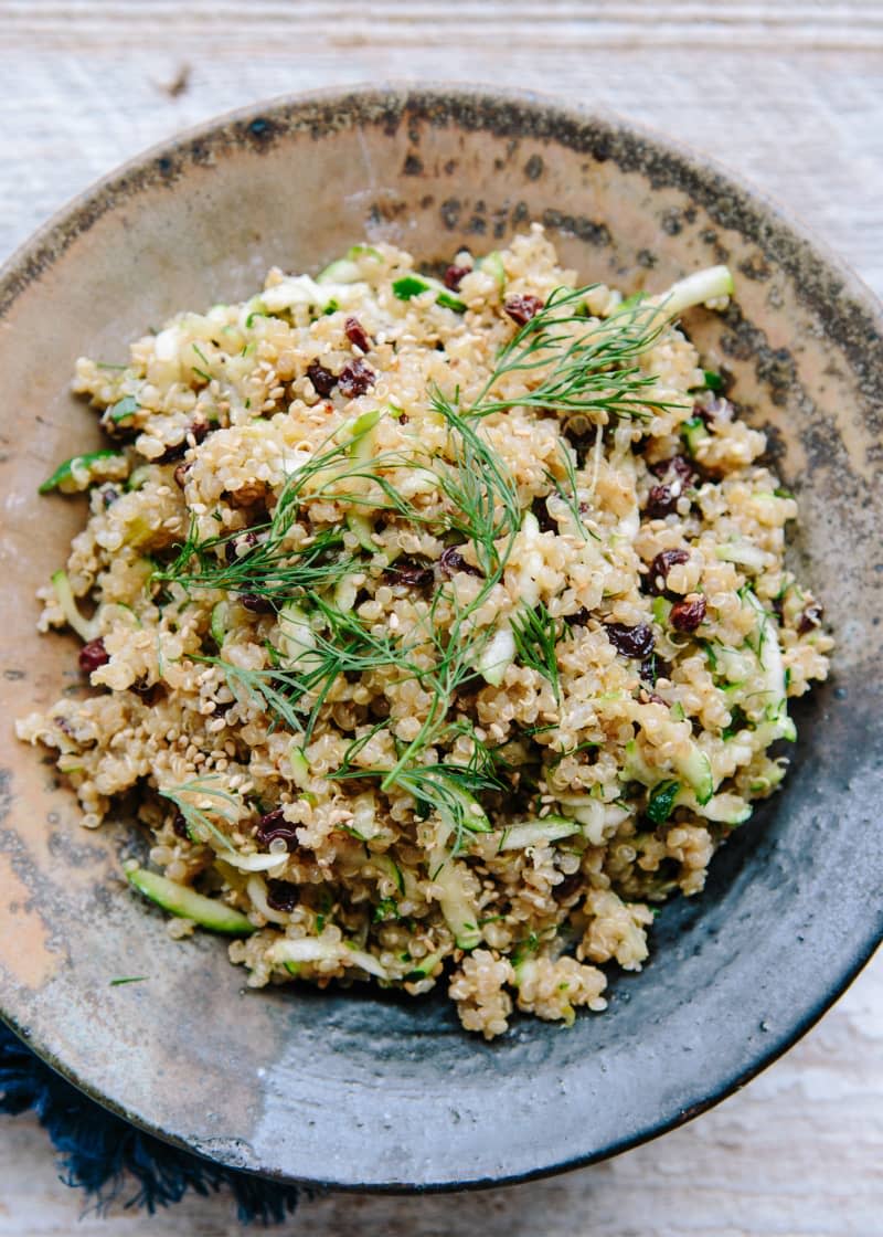 Lemon Quinoa with Currants, Dill, and Zucchini 