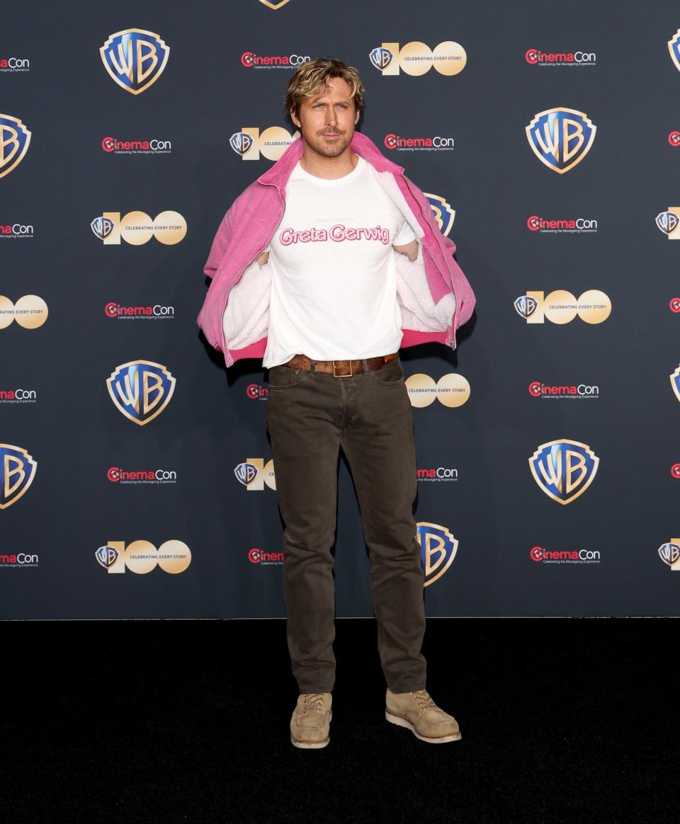 Ryan Gosling attends CinemaCon 2023.