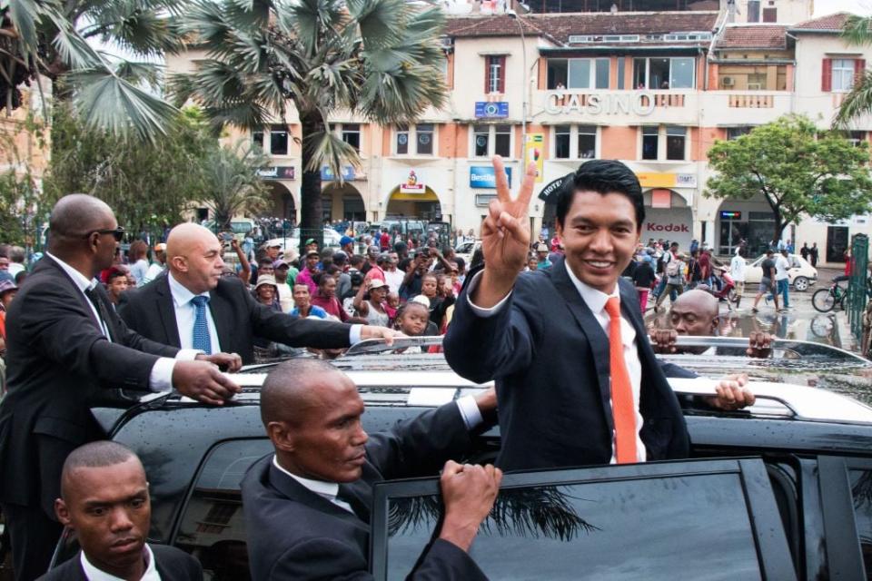 Madagaskars Präsident Andry Rajoelina. - Copyright: MAMYRAEL/AFP via Getty Images