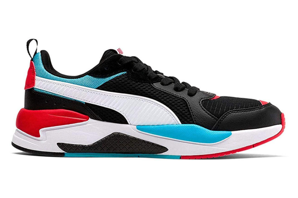 puma, sneakers, x-ray, black, white, red, blue