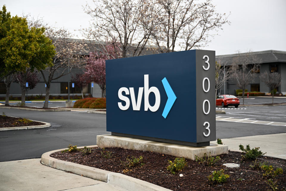 Silicon Valley Bank  en Santa Clara, California. (Foto: Tayfun Coskun/Anadolu Agency via Getty Images)