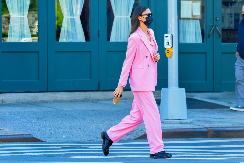 <p>Suits get a bad rep. Historically, they've been associated with c</p><p>If you are looking to update your wardrobe with something classic that you can wear year-round, you can't do much better than the humble trouser suit. And, now that we are finally able to start dressing up again, there could be no better investment to make. </p><p>Not only is a simple trouser suit timeless and flattering, but it is also so versatile. The style works dressed up for dinner worn with a cami top and barely-there heels or teamed with a fresh-white T-shirt and your favourite trainers for a casual day look. As a bonus, the pieces can also be worn as separates; throw the jacket on over some jeans or wear the trousers solo with your favourite shirt. </p><p>Looking for some inspiration? We present some of the best A-list trouser-suit moments of all time. From Irina Shayk to Michelle Obama, Lady Gaga to Victoria Beckham, Sandra Oh to Queen Letizia of Spain, see how these celebrities style the trouser suit to perfection.</p>