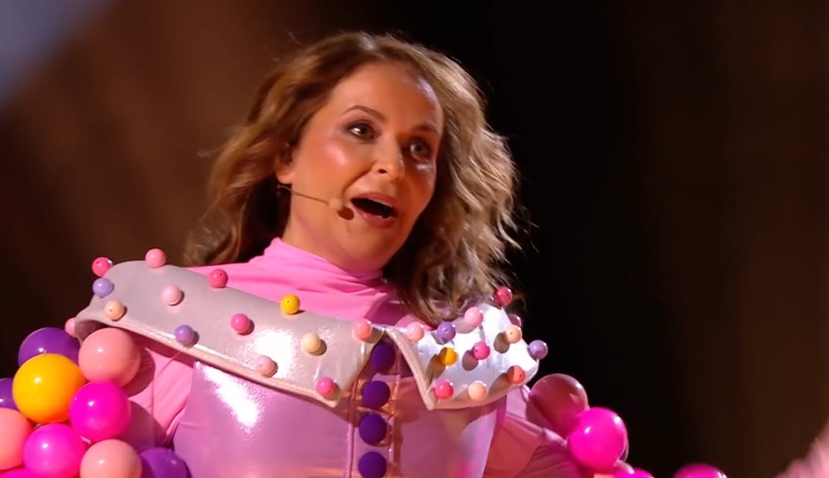 Julia Sawalha unmasked as Bubble Tea on The Masked Singer