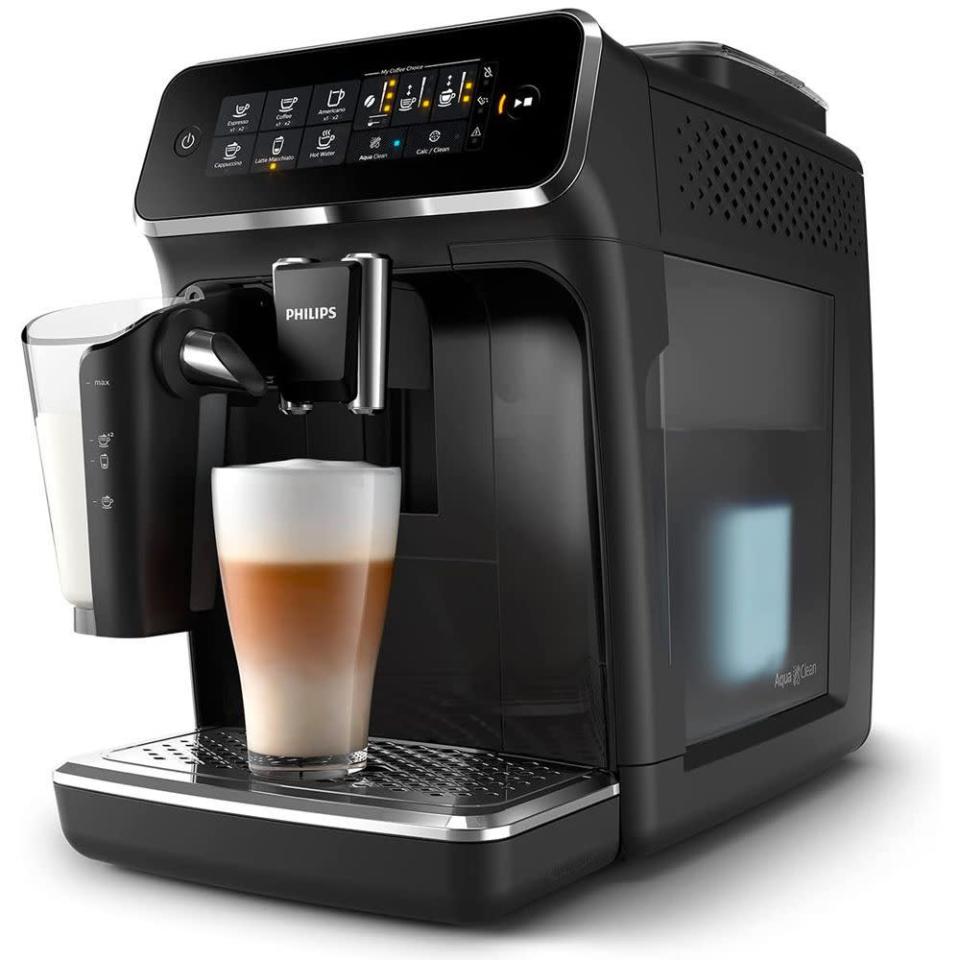 <p><strong>Philips</strong></p><p>amazon.com</p><p><strong>$799.00</strong></p><p>The Philips 3200 is helpful if you feel like something different from the espresso-based coffee menu every day. Pick the grind (from 12 settings) and strength for a double shot of espresso on Monday before you use the included milk frother (bonus: the container is dishwasher safe) for a latte on Tuesday. Round out the week with a coffee, cappuccino, and Americano, before running the self-cleaning cycle on the weekend. The Philips also lets you know when the grinder bin needs emptying or the water filter should be replaced.</p>