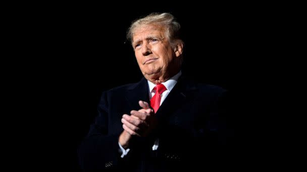 PHOTO: Former President Donald Trump attends a rally to support Republican candidates ahead of midterm elections, in Dayton, Ohio, Nov. 7, 2022. (Gaelen Morse/Reuters, FILE)