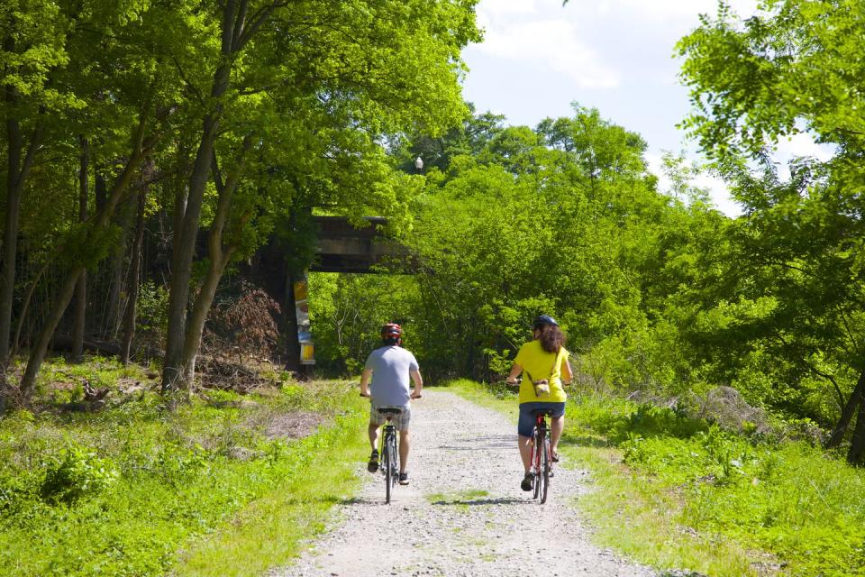 Bike, view art, and explore on the Atlanta Beltline.