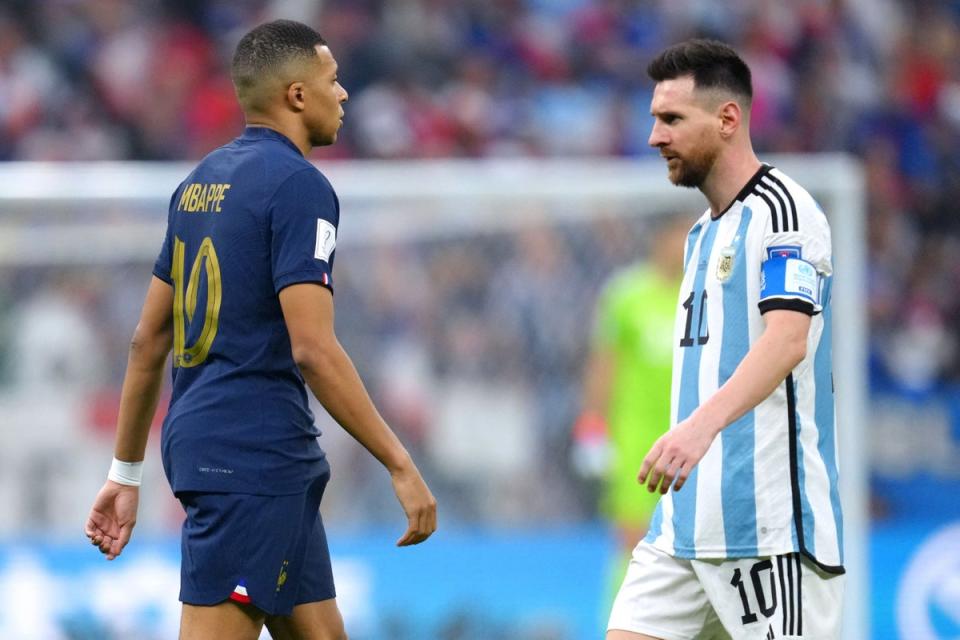 Lionel Messi scored a brace and Kylian Mbappe netted a hat-trick in one of the all-time great World Cup finals (Nick Potts/PA) (PA Wire)