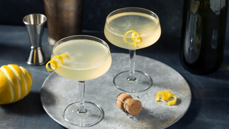 French 75 cocktails