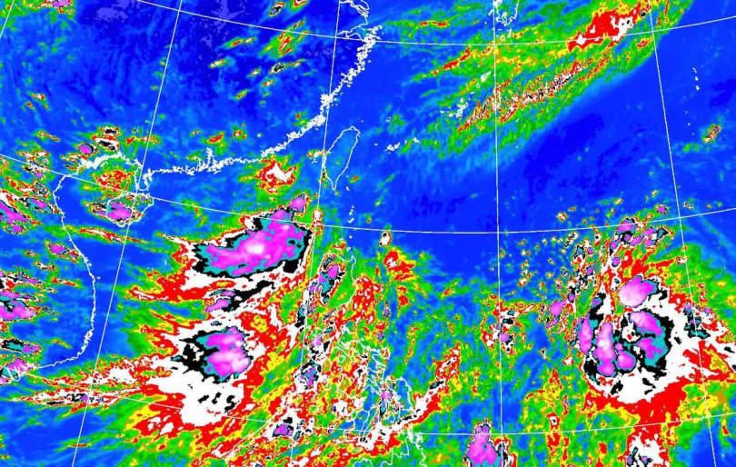台灣南側低壓帶下週將有利於熱帶系統發展。（圖／氣象局提供）
