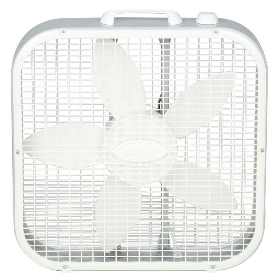 This box fan has three quiet speeds, an easy-to-carry handle and top-mounted controls. It has a 4.1-star rating with over 1,000 reviews. <a href="https://fave.co/3cgnuuU" target="_blank" rel="noopener noreferrer">Find it for $19 at Home Depot</a>.