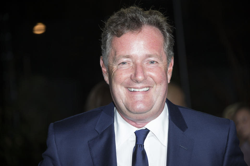 Piers Morgan poses for photographers upon arrival at the GQ magazine Awards at the Tate Modern in London, Tuesday, Sept. 6, 2016. (Photo by Joel Ryan/Invision/AP)