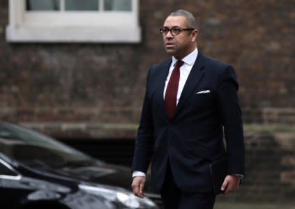 FILE PHOTO: James Cleverly arrives at 10 Downing Street, London, Britain January 8, 2018. REUTERS/Simon Dawson