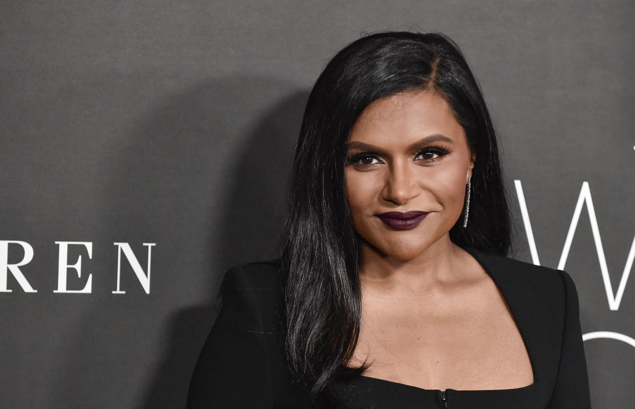 Mindy Kaling is showing off her elegant looks for Diwali this year. (Photo by Rodin Eckenroth/FilmMagic)