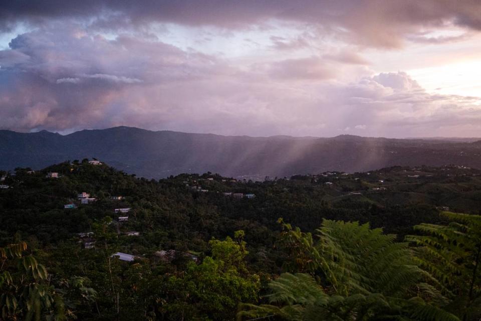 Panoramic view in Utuado, Puerto Rico, on June 4, 2021. The town was severely hit by Hurricane Maria in 2017 and some of the communities were disconnected for weeks. Pedro Labayen, founder of the Radio Amateur Association of Utuado, developed a communications community response team in case another disaster leaves them disconnected.