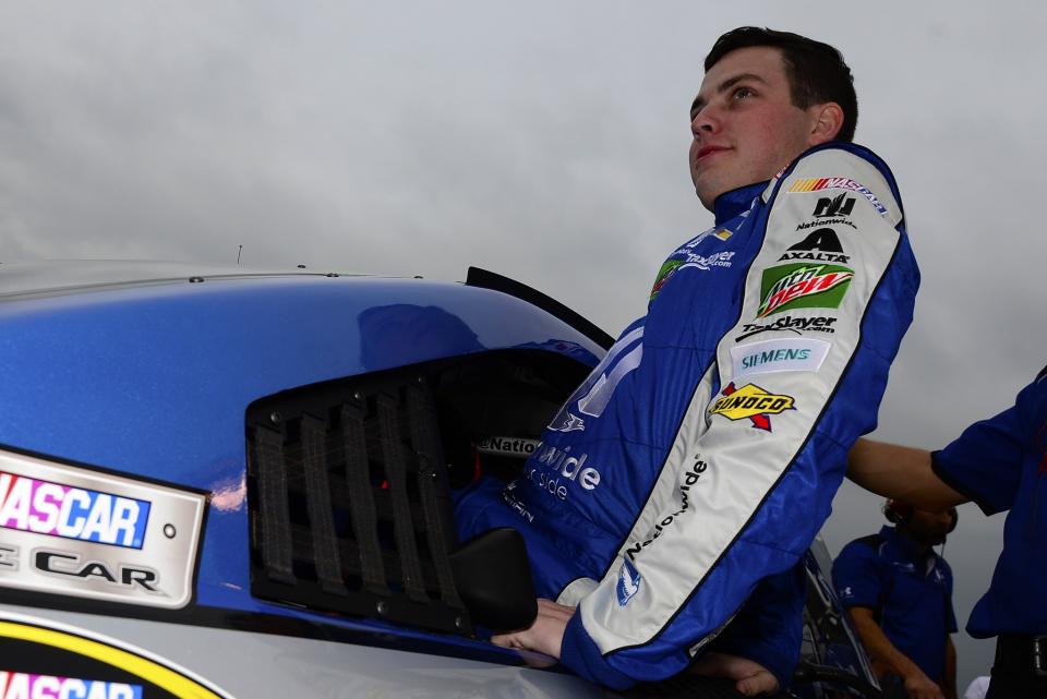 Alex Bowman will lead the field to green on Sunday. (Getty)