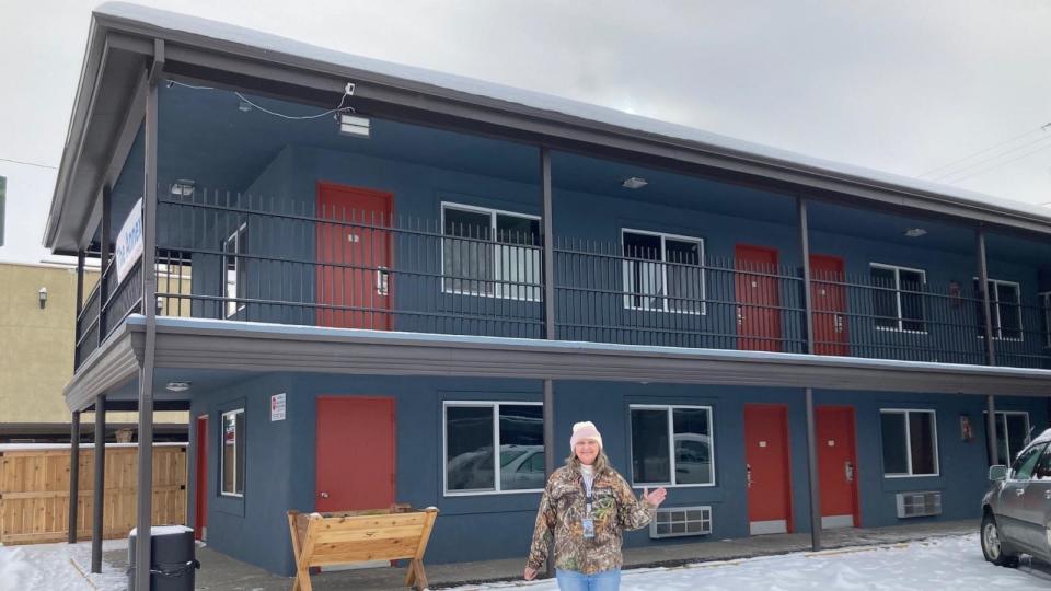 PHOTO: The Annex transitional housing program renovated an abandoned motel to house the homeless. (Mid-Columbia Community Action Council)