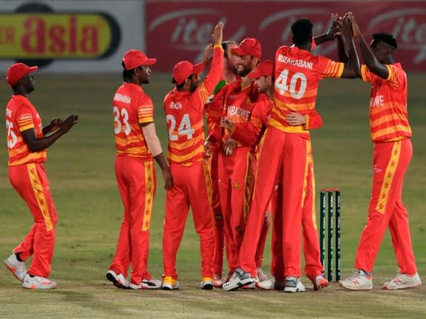 Zimbabwe cricket team in action  (Photo/ ICC Twitter)