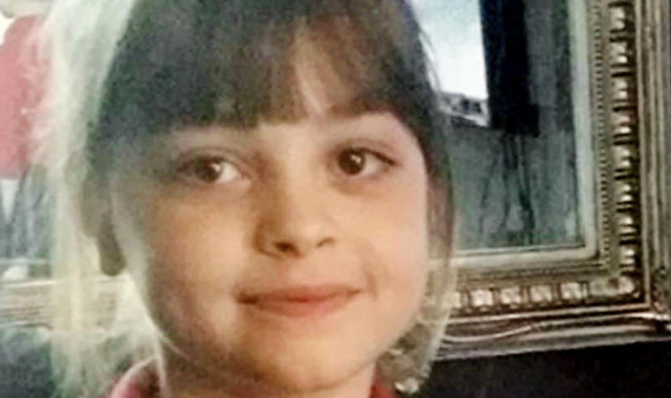 Saffie Rose Roussos, 8, one of those missing in the aftermath of a terror attack at Manchester Arena which left 22 dead and at least 59 injured: Collect/PA Wire