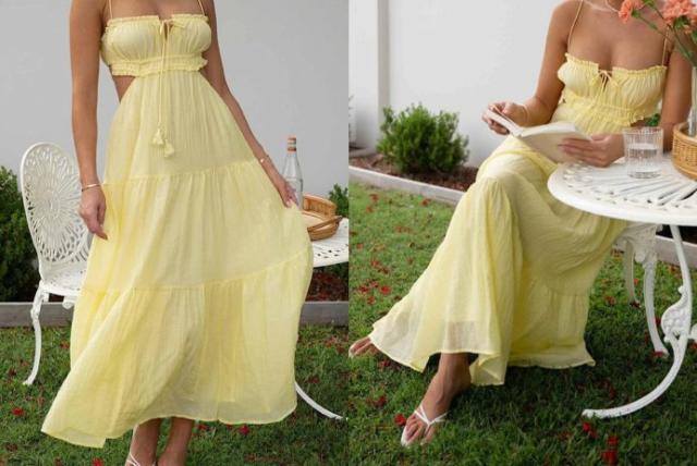 I'm seriously obsessed with this perfect flowy summer midi dress