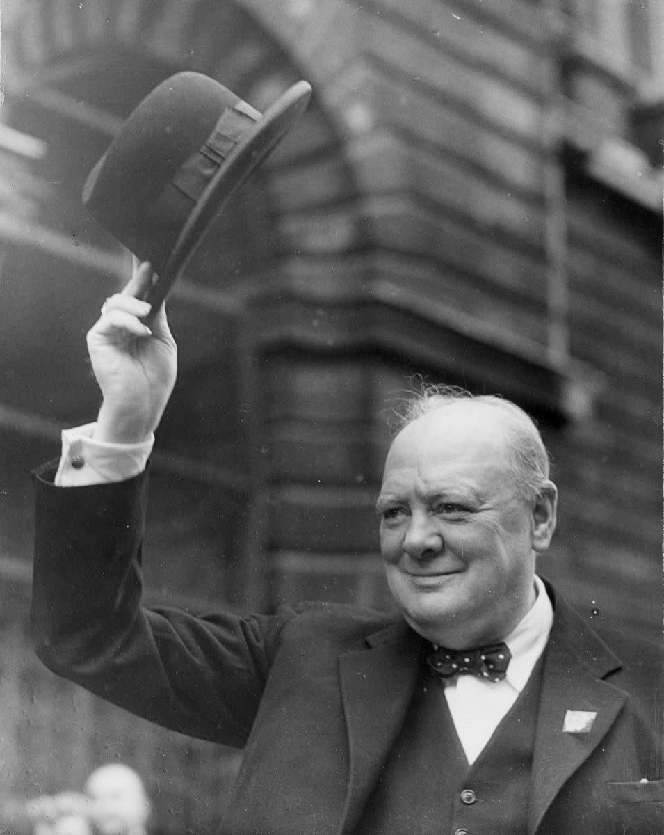 While serving his first term as Prime Minster, Winston Churchill also served as Leader of the Conservative Party from 1940 and 1955. During the course of the Second World War, Churchill's popularity grew as he was confident that the Allies would eventually win the war.