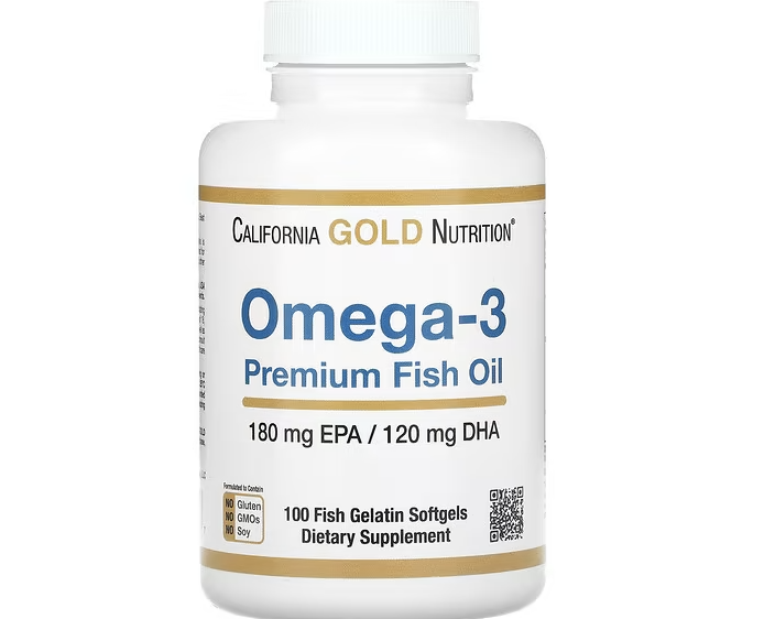 California Gold Nutrition, Omega-3 Premium Fish Oil. PHOTO: iHerb