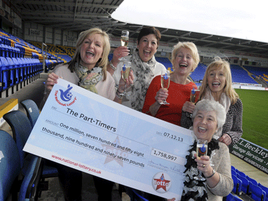 Lottery winning syndicate from Warrington