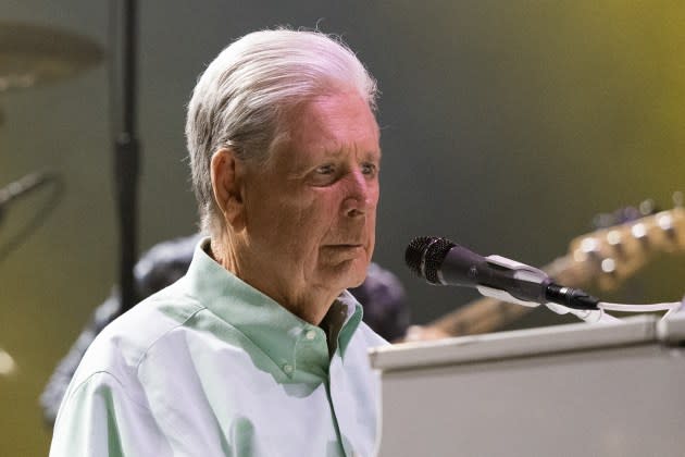 Brian Wilson performing onstage in Inglewood, California, in 2022. - Credit: Scott Dudelson/Getty Images