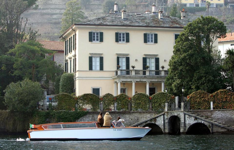 George Clooney Lake Como villa