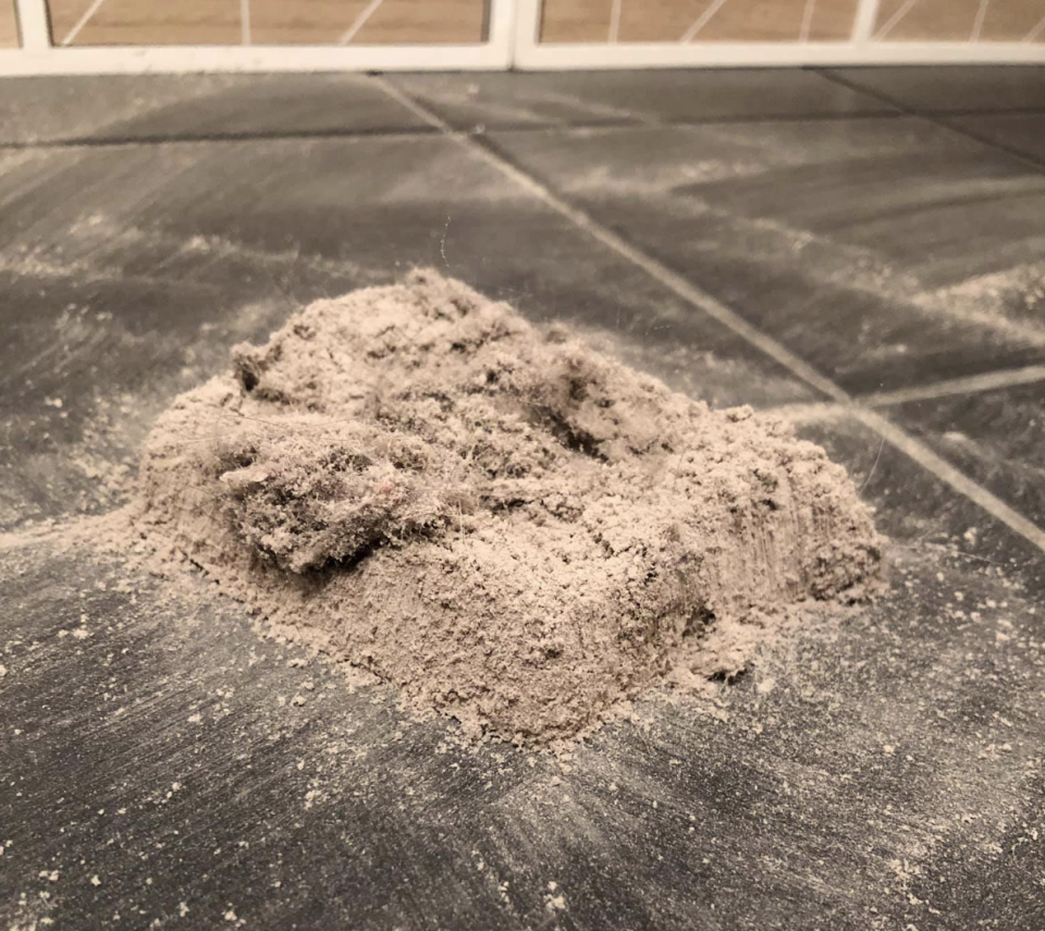 A woman, from Victoria, has shared a photo of a pile of dirt, claiming it came from her mattress while testing out her new vacuum.