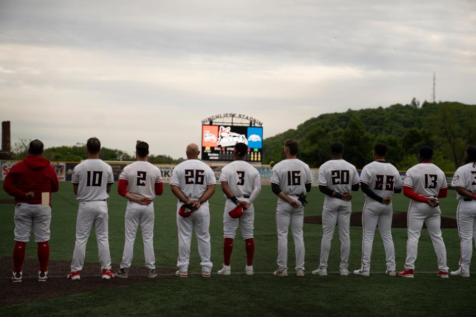 May 9, 2024; Paterson, NJ, USA; Before the start of the NJ Jackals home opener at Hinchliffe Stadium.
