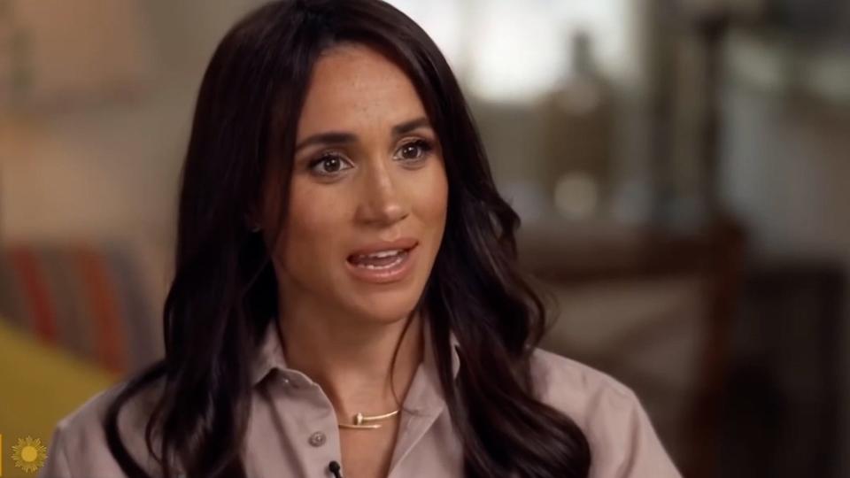 Meghan said she would never want anyone else ‘not to be believed’ about suicidial thoughts. (CBS)