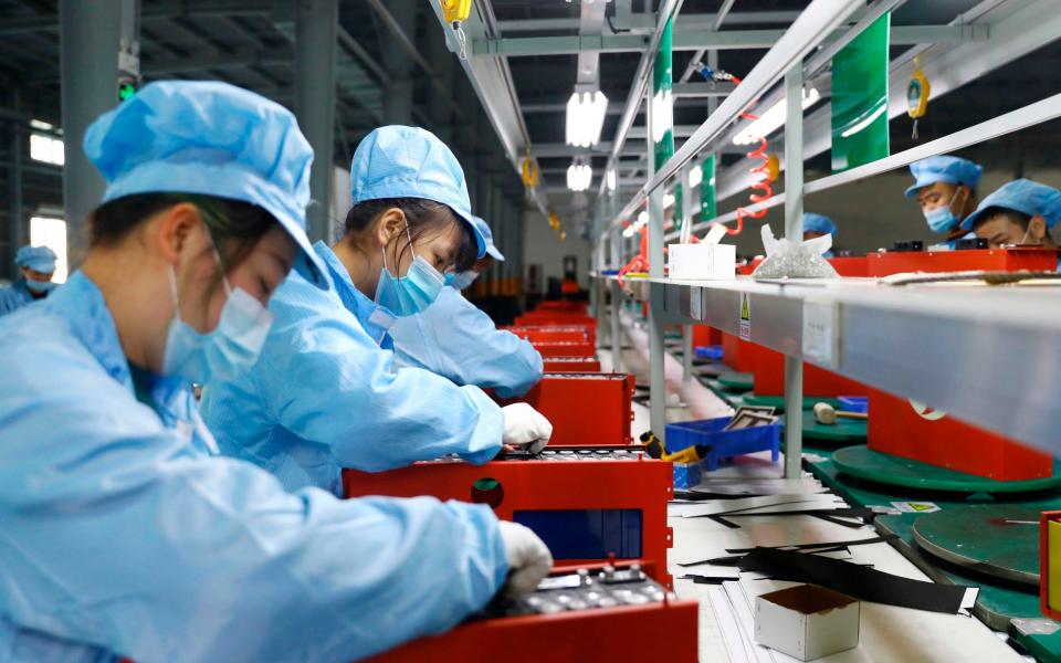 Lithium battery manufacturing factory in Huaibei, eastern China's Anhui province - STR/AFP via Getty Images