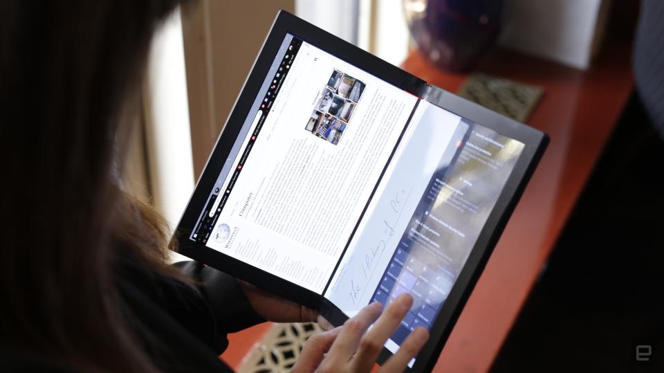 Lenovo ThinkPad X1 foldable concept PC

Chris Velazco / Engadget
