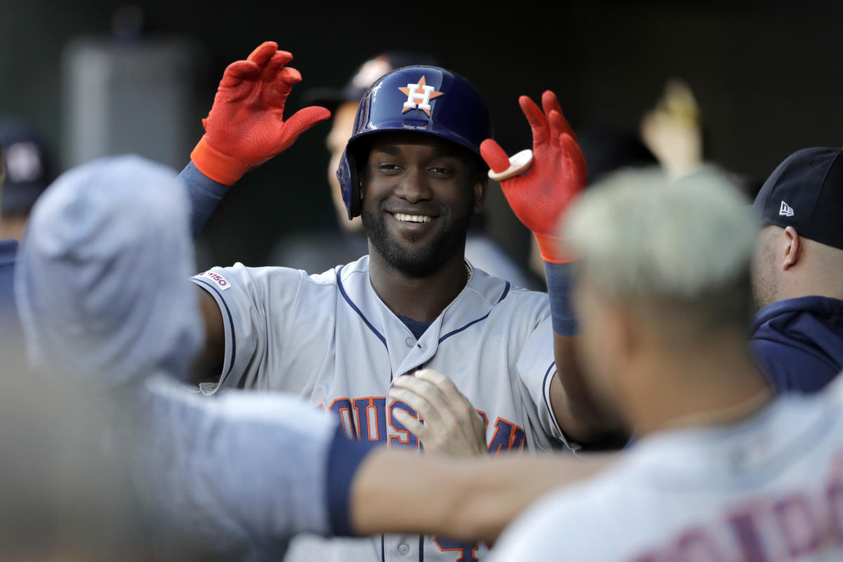 Reds rookie Aristides Aquino blasts three more homers in win - The Boston  Globe