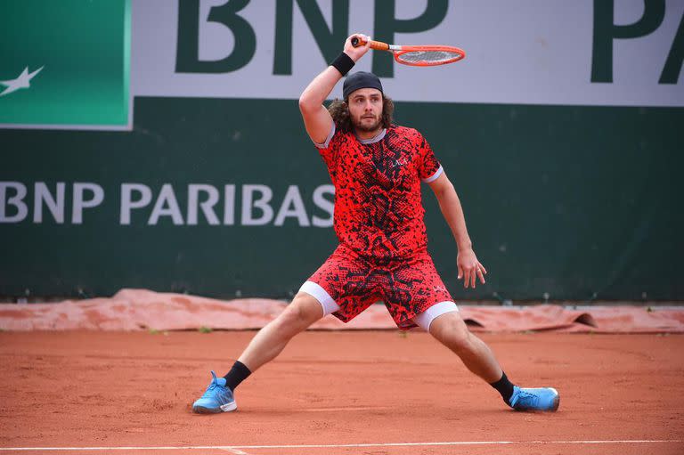 El santiagueño Marco Trungelliti, en la segunda rueda de la clasificación del Abierto de Francia.