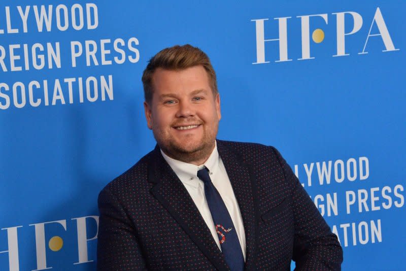 James Corden attend the annual Hollywood Foreign Press Association Grants Banquet at the Beverly Wilshire Hotel in Beverly Hills, Calif., in 2019. File Photo by Jim Ruymen/UPI