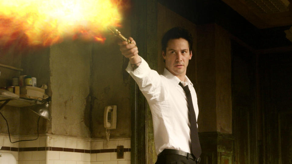 Keanu Reeves played the title role in 2005 comic book noir 'Constantine'. (Credit: Warner Bros)