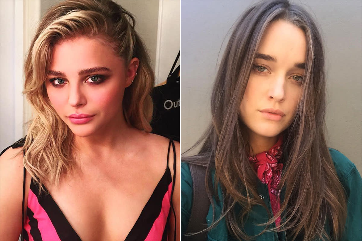 Chloe Grace Moretz and girlfriend Kate Harrison attend the 2023 US Open  Tennis Championships in New