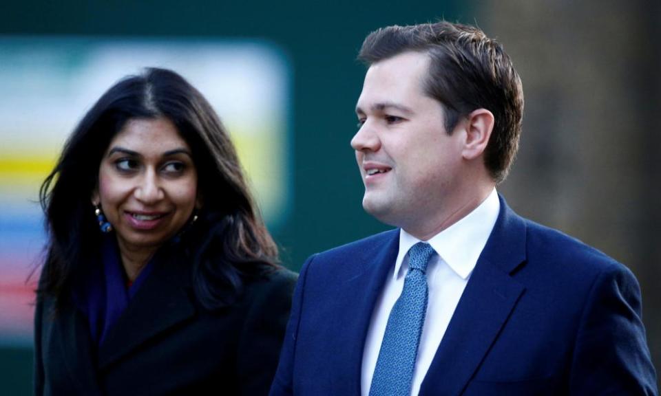 Suella Braverman and Robert Jenrick in 2020.