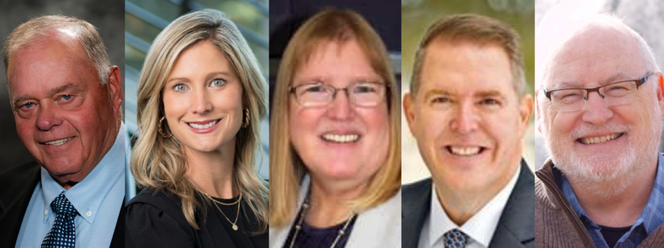 Marc Murren, Bobbie Tibbetts, Gail Swenson, Pat Starr and Stuart Willett are all vying for two, two-year terms on the Sioux Falls School District Board of Education.