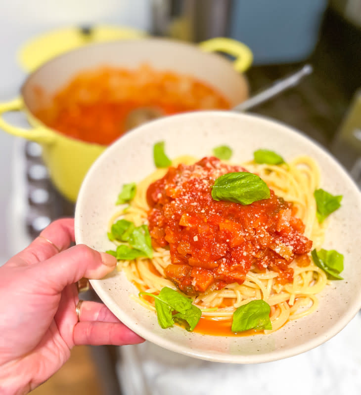 Finished bowl of pasta<p>Courtesy of Jessica Wrubel</p>