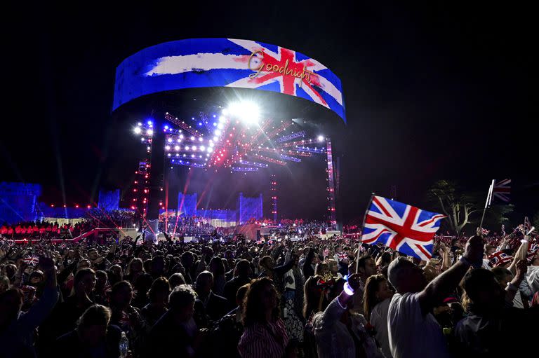 El Concierto de la Coronación en el castillo de Windsor, Inglaterra, el domingo 7 de mayo de 2023, para celebrar la coronación del rey Carlos III. 