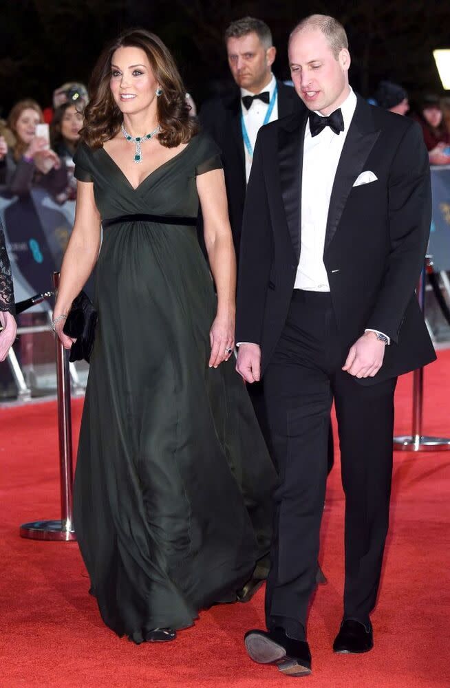 Kate Middleton at the 2018 BAFTAs | Anthony Harvey/BAFTA/Shutterstock