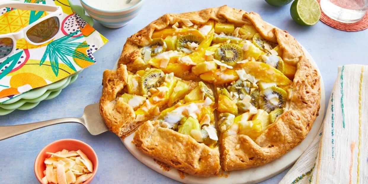 tropical fruit galette