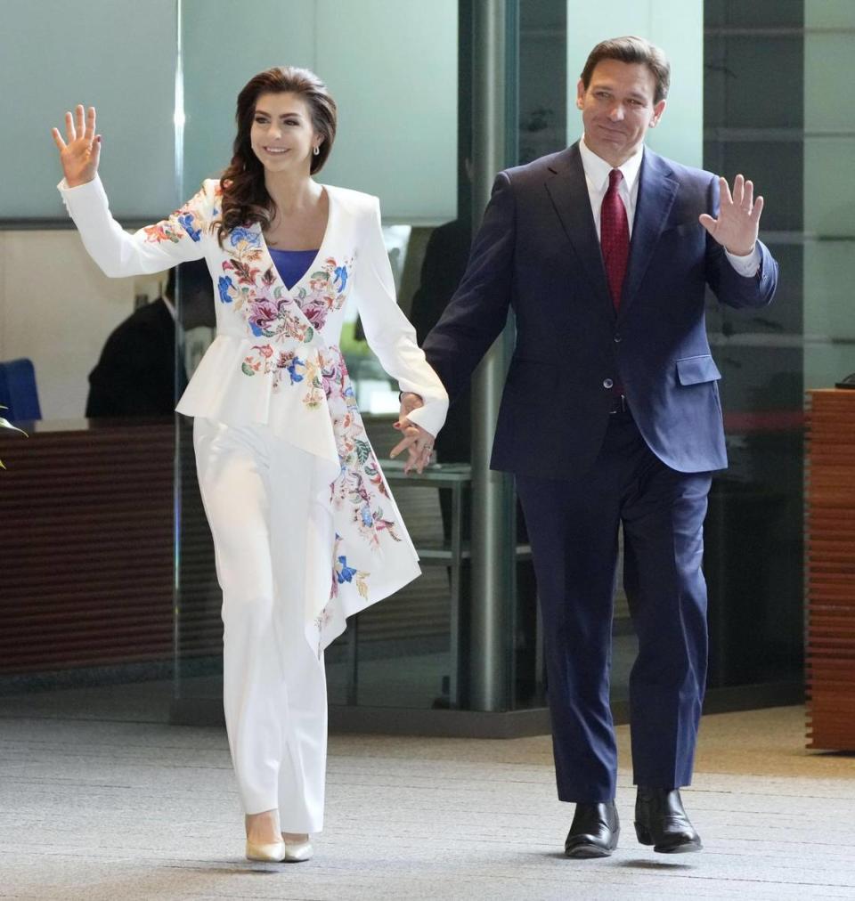 Florida Gov. Ron DeSantis and his wife Casey visit Japanese Prime Minister Fumio Kishida’s office in Tokyo on April 24, 2023.